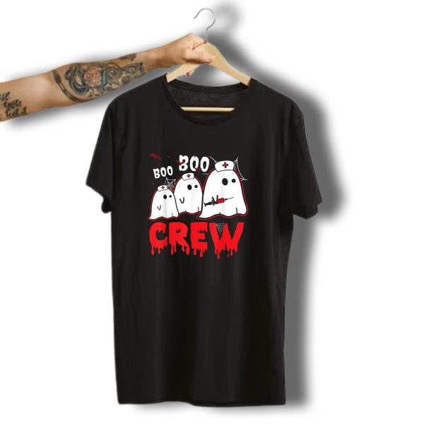 Boo Boo Crew Ghost Nurse Halloween 300 T Shirt t shirt 1