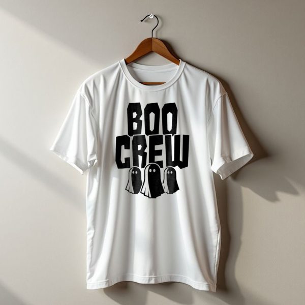 Boo Crew Ghost Trio Halloween Teacher Squad T Shirt t shirt 1