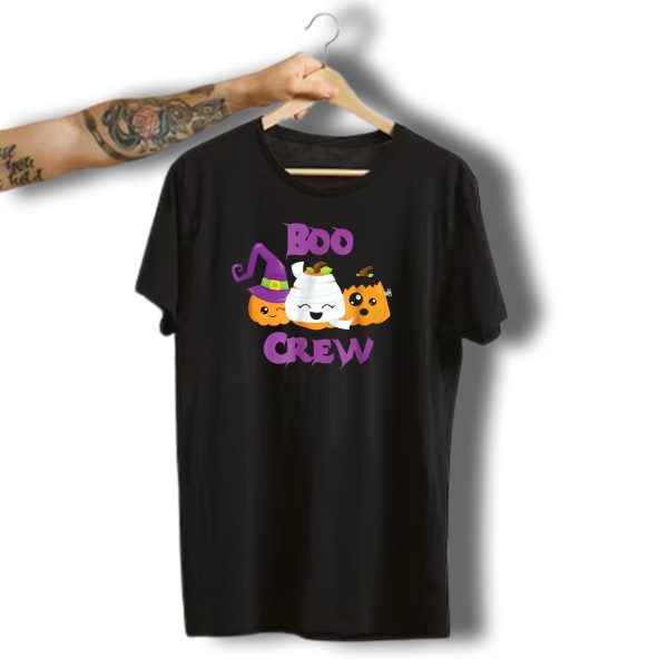 Boo Crew Halloween Pumpkin Witch Mummy Frankenstein T Shirt t shirt 1