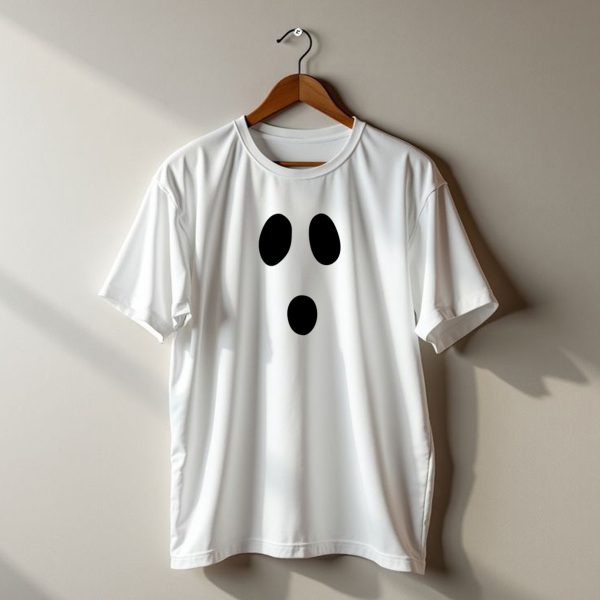Boo Face Ghost Expression Halloween Classic T Shirt t shirt 1