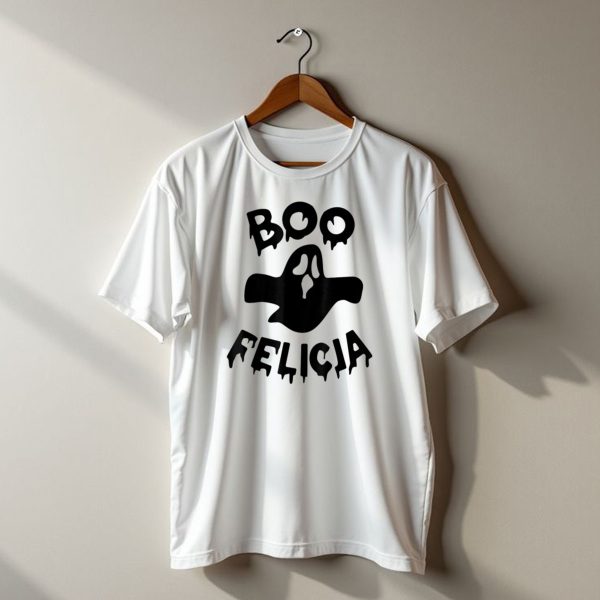 Boo Felicia Funny Halloween Ghost Punny Pun T Shirt t shirt 1