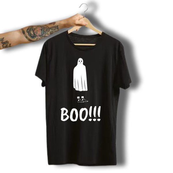 Boo Funny Halloween Ghost Costume With Converse Sneakers T Shirt t shirt 1