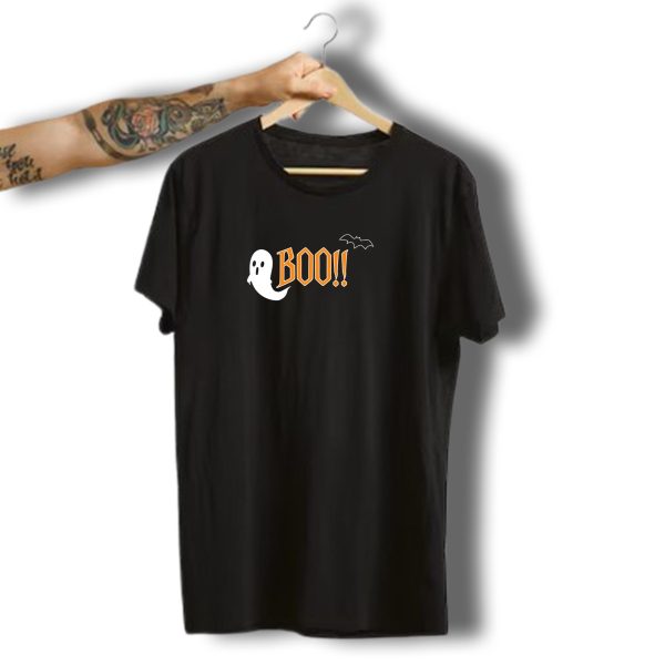 Boo Ghost Bat Halloween T Shirt t shirt 1