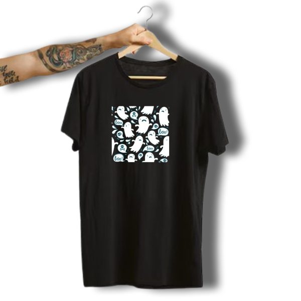 Boo Ghosts And Skulls Halloween T Shirt t shirt 1