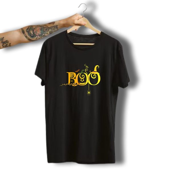 Boo Halloween Witch Hat Spider Bat Pumpkin Jack O Lantern T Shirt t shirt 1