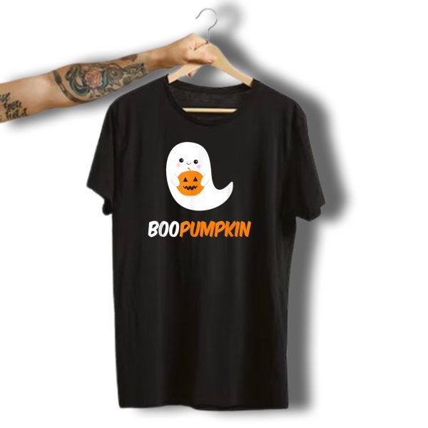 Boo Pumpkin Cute Ghost Halloween Decoration T Shirt t shirt 1