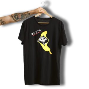 Boo Scary Skeleton Banana Halloween Trick Or Treat T-Shirt