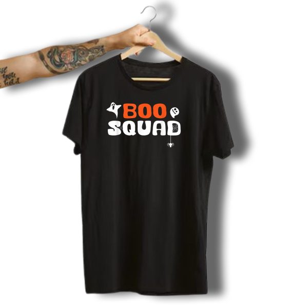 Boo Squad Ghost Web Spider Halloween Fun T Shirt t shirt 1