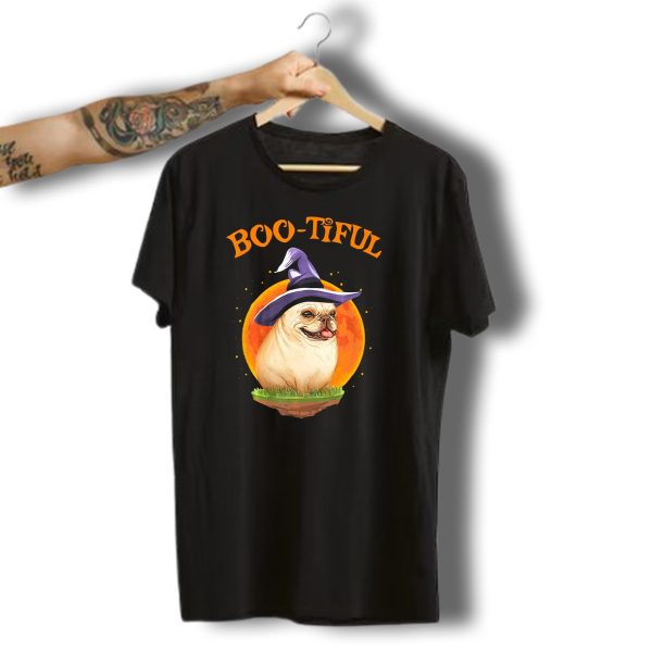 Boo Tiful French Bulldog Witch Hat Halloween Moon T Shirt 1 t shirt 1