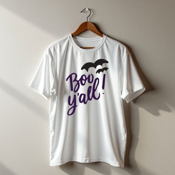 Boo YAll Halloween Costume Funny Southern Joke Bats T Shirt t shirt 1