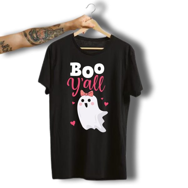 Boo YAll Halloween Ghost Cute Southern Girl Women T Shirt t shirt 1