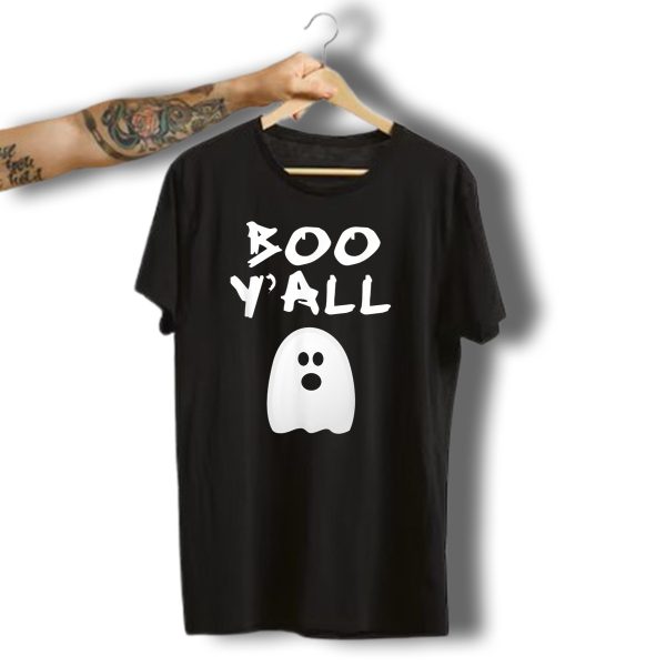 Boo YAll Halloween Little Ghost White Funny Spooky Ghost T Shirt t shirt 1 1