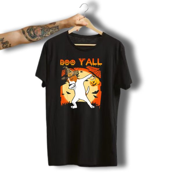 Boo Yall Jack Russell Terrier Dabbing Witch Hat Halloween T Shirt 1 t shirt 1