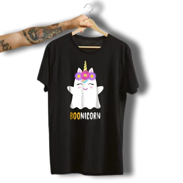 Boonicorn Unicorn Ghost Cute Funny Halloween Girls T Shirt t shirt 1 1