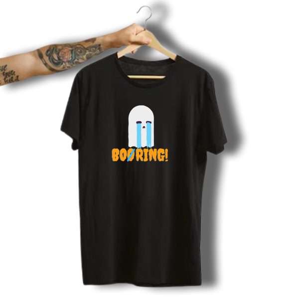 Boooring Crying Ghost Boos Halloween Horror T Shirt t shirt 1