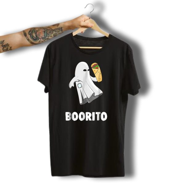 Boorito Funny Ghost Halloween Mexican Burrito T Shirt t shirt 1 1