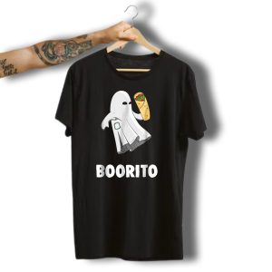 Boorito Funny Ghost Halloween Mexican Burrito T-Shirt