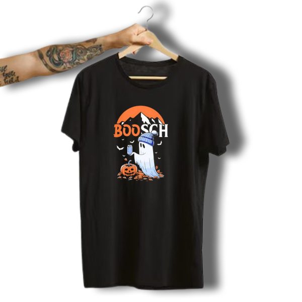 Boosch Beer Ghost Halloween Pumpkin And Bats T Shirt t shirt 1 1