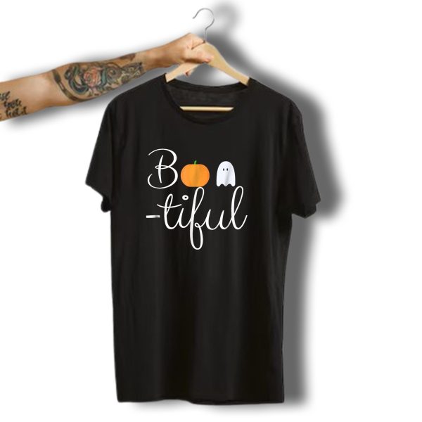 Bootiful Pumpkin Ghost Halloween T Shirt t shirt 1 1