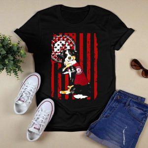 Border Collie Alabama Crimson Tide I Love Mom T Shirt