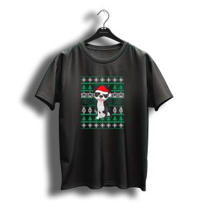 Boston Terrier Santa Hat Christmas T-Shirt