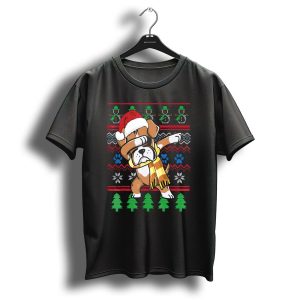 Boxer Dabbing Santa Hat Christmas Uglystyle T Shirt