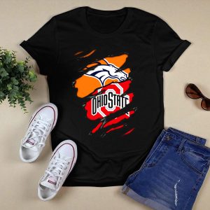 Brocos Ohio State Broncos Logo Ohio State Buckeyes Emblem T Shirt