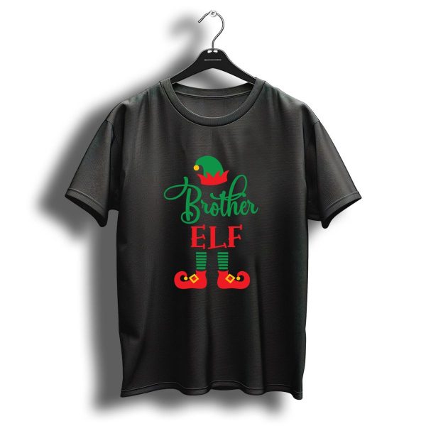 Brother Elf Family Christmas Group Matching Festive T Shirt 1 t shirt 1