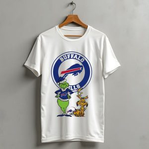 Buffalo Bills Grinch And Max Merry Christmas T-Shirt