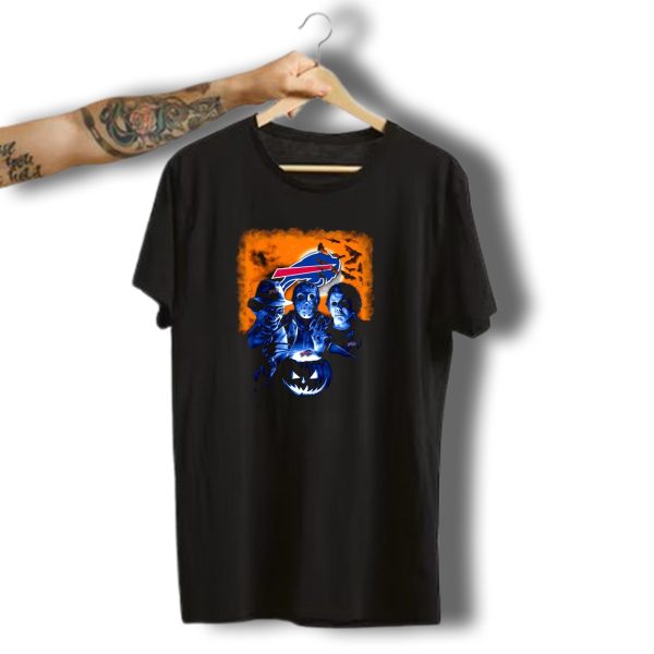 Buffalo Bills Halloween Horror Movies Freddy Krueger Jason Voorhees Michael Myers T Shirt t shirt 1