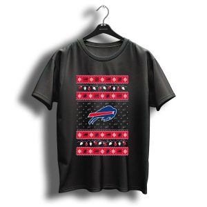 Buffalo Bills Holiday Lights Merry Christmas 2024 Ugly T Shirt