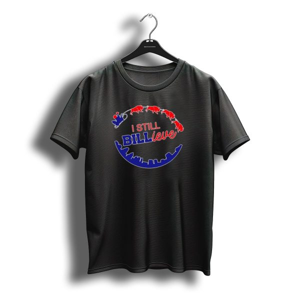 Buffalo Bills I Still Billieve Christmas 2025 Santa Sleigh Buffalo Skyline T Shirt t shirt 1