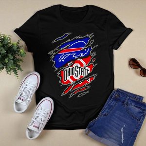 Buffalo Bills Ohio State Buckeyes Fan Crossover T Shirt