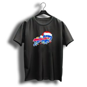 Buffalo Bills Santa Hat Christmas Lights T Shirt