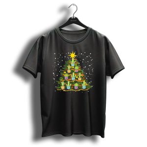 Cactus Christmas Tree Funny Gardening Holiday T-Shirt