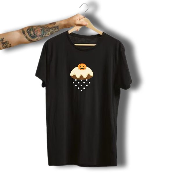 Cake Halloween Pumpkin Cupcake Polka Dots T Shirt t shirt 1