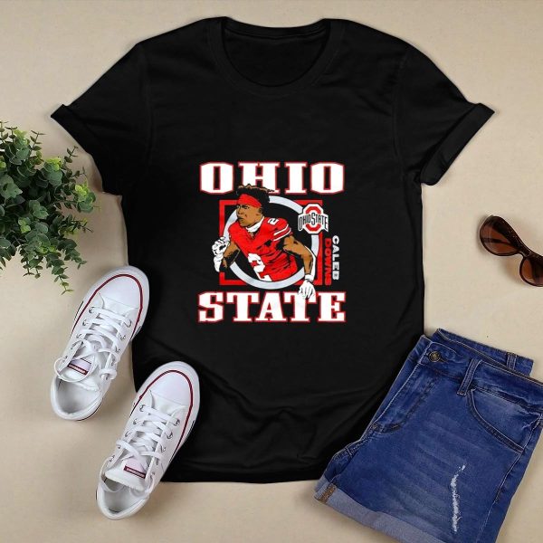 Caleb Downs key cog Ohio State Buckeyes T Shirt Style 1 Black 1