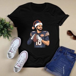 Caleb Williams Chicago Bears Posing Football T-Shirt