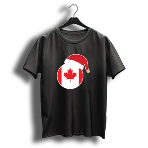 Canada Flag Christmas Santa Hat T Shirt