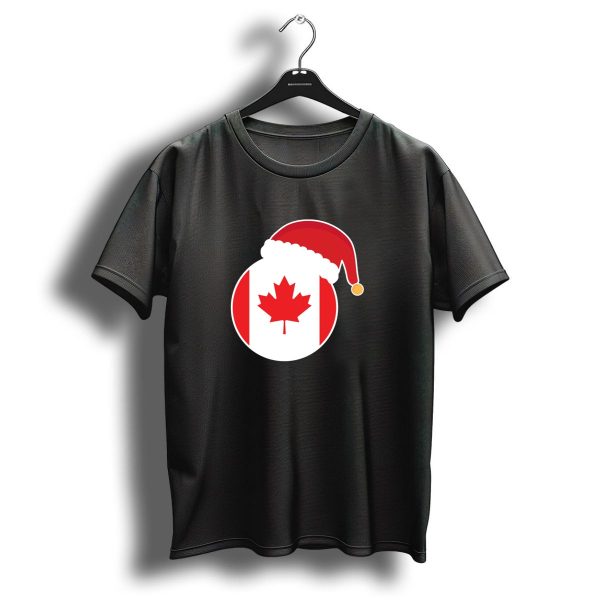 Canada Flag Christmas Santa Hat T Shirt 1 t shirt 1