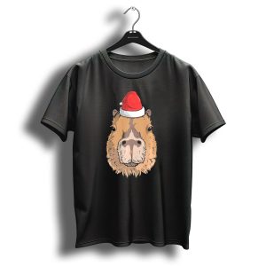 Capybara Santa Hat Christmas X Mas T Shirt