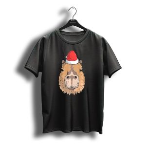 Capybara Santa Hat Christmas X Mas T-Shirt