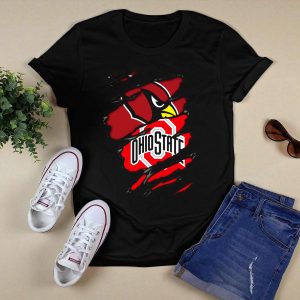 Cardinals Ohio State Buckeyes Torn T Shirt