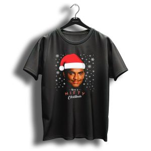 Carlton Banks Have A Nifty Christmas Fresh Prince Santa Hat Snowflakes T Shirt