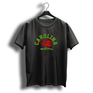 Carolina Merry Christmas Rooster Red Green T Shirt 1