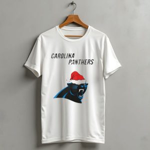 Carolina Panthers Christmas Santa Hat T Shirt