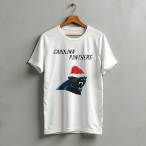 Carolina Panthers Christmas Santa Hat T-Shirt