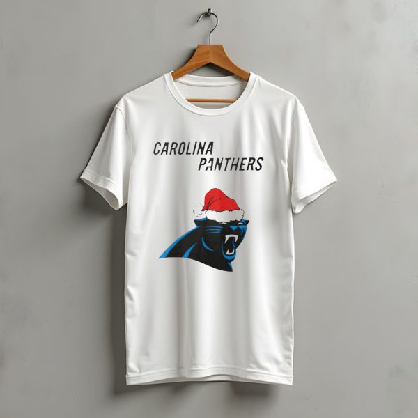 Carolina Panthers Christmas Santa Hat T Shirt t shirt 1 1