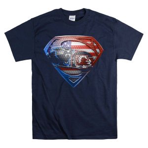 Carolina Panthers South Carolina Gamecocks Usa Flag Superman T-Shirt