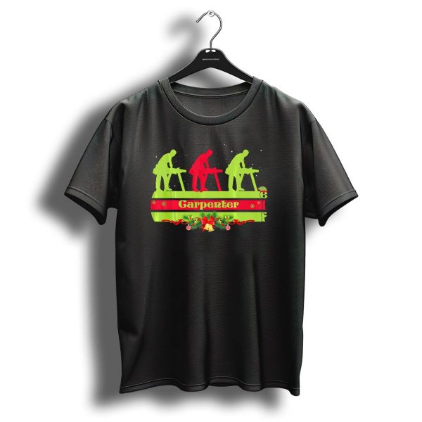 Carpenter Elf Christmas Green And Red T Shirt 1 t shirt 1